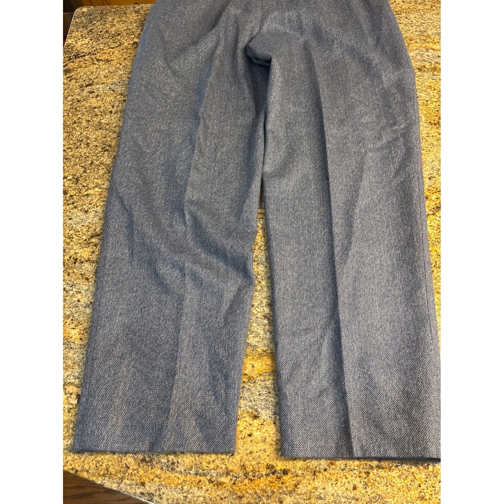 Talbots Womens Blue 100% Wool 3 Button Blazer and Pant Suit Set 14 Professional - Picture 15 of 15
